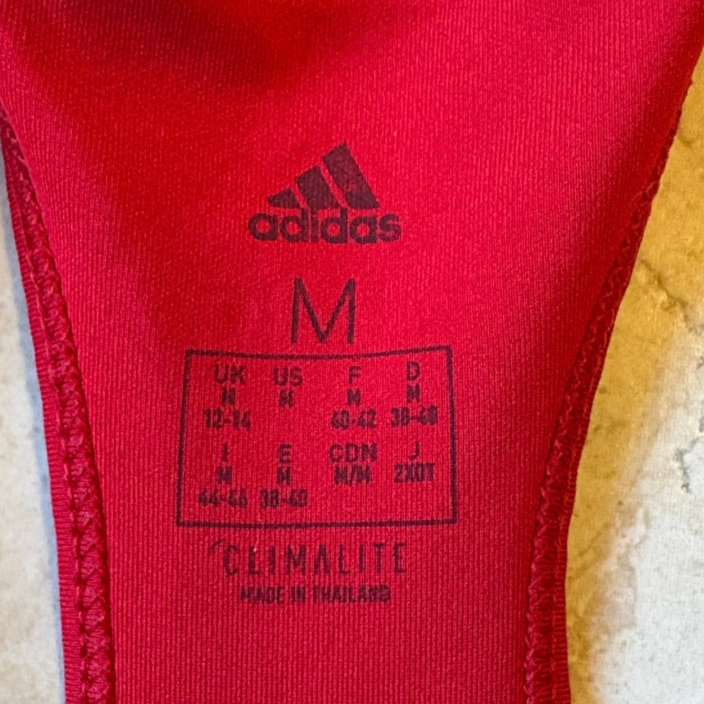 adidas Red Sports Bra - Picture 2 of 3